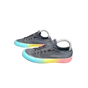 CONVERSE ALL STAR Chuck Taylor Men's 4 Women's 6 Black Rainbow Low Sneakers